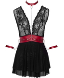 Cottelli Lingerie Bondage black & red babydoll