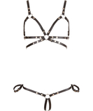 Cottelli Lingerie Bondage harness lingerie with restraints