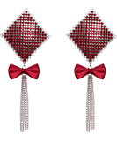 Cottelli Lingerie Chantal red rhinestone pasties
