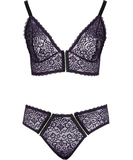 Cottelli Lingerie purple lace lingerie set