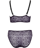 Cottelli Lingerie purple lace lingerie set