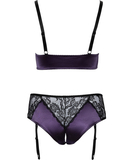 Cottelli Lingerie violets apakšveļas komplekts ar mežģīnēm