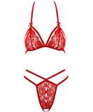 Cottelli Lingerie red lace lingerie set