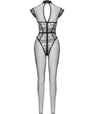 Cottelli Lingerie Terilyka czarny prześwitujący bodystocking