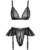 Cottelli Lingerie Valice must matt pesukomplekt