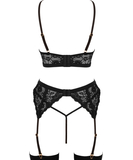 Cottelli Lingerie Vetratina комплект черного нижнего белья