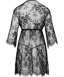 Cottelli Lingerie Vionna melns caurspīdīgs rītatērps