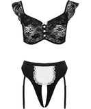 Cottelli Lingerie Yvette komplet erotyczny francuskiej pokojówki