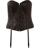 Cottelli Lingerie Zelmira black brocade corset
