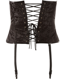 Cottelli Lingerie Zelmira black brocade corset