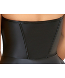 Cottelli Lingerie Must matt minikleit metallist sulgemisega