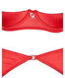 Cottelli Lingerie комплект красного нижнего белья с разрезaми