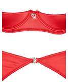 Cottelli Lingerie red shelf bra lingerie set