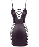 Cottelli Lingerie violeta matēta minikleita ar šņorējumu