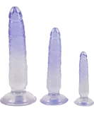 Crystal Clear Anal Training Cocky dildo rinkinys