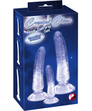 Crystal Clear Anal Training Cocky Set