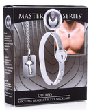 Master Series Cuffed Locking Bracelet and Key Necklace