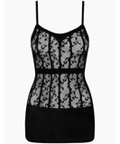 Obsessive black net minidress