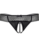 Daring Intimates Roxanne black lace crotchless string