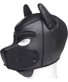 Darkness black neoprene puppy hood