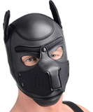 Darkness black neoprene puppy hood