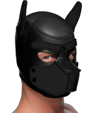 Darkness black neoprene puppy hood