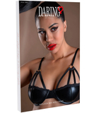 Daring Intimates melns matēta auduma krūšturis ar siksniņām