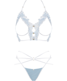 Obsessive Deilana light blue lingerie set