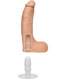 Doc Johnson Chad White Vac-U-Lock minkštas TPE dildo