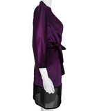 SexyStyle purple robe with black hemline