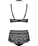 Obsessive Elizenes black lace lingerie set