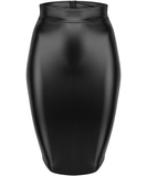 Noir Handmade black matte look pencil skirt