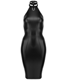 Noir Handmade melna matēta auduma kleita ar rāvējslēdzēju
