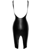 Noir Handmade melna matēta auduma kleita ar rāvējslēdzēju priekšpusē