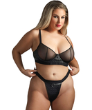 Fantasy Lingerie Edge Quilty black lingerie set