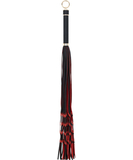 Fetish Collection Red and Black Leatherette Flogger