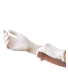 Polyco Healthline белые одноразовые перчатки из латекса (100 шт.)