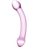 gläs Double Trouble Pink stikla dildo