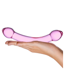 gläs Double Trouble Pink stikla dildo