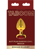 Taboom Gold Jewel Plug Medium металлическая анальная пробка