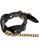 Guilty Pleasure Eclipse mākslīgās ādas kakla siksna ar pavadu