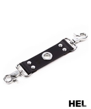 HEL Milano 17 cm long Leather Connector with Snap Hooks