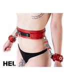 HEL Milano 13 cm long Leather Connector with Snap Hooks