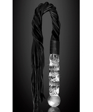 Icicles No. 38 suede flogger with glass handle