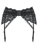 Obsessive black lace garter belt