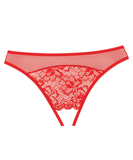 Allure Lingerie Just A Rumor red crotchless panties