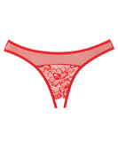 Allure Lingerie Just A Rumor red crotchless panties