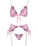 kissable Arose Me pink lingerie set