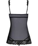 kissable Opaline black sheer mesh babydoll