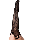 Kix’ies Anna black sheer patterned hold-up stockings